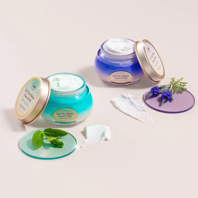 【SABON】官方直營 光燦美肌淨嫩組(大馬士革玫瑰有機光燦活膚水150ml+臉部磨砂膏125ml)