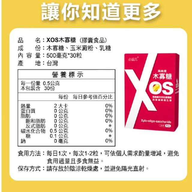 【草本之家】木寡糖膠囊1入組(30粒/入)