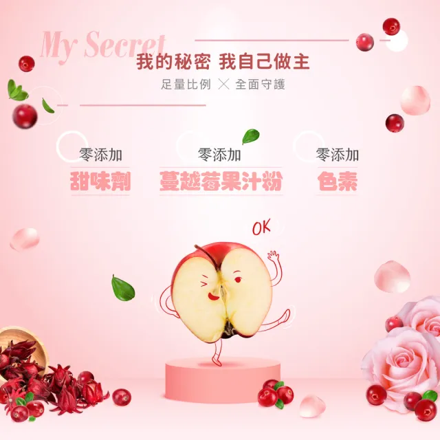 【益植酵】莓秘密呵護益生菌-私密保養/蔓越莓/甘露糖(2g*20入/盒)