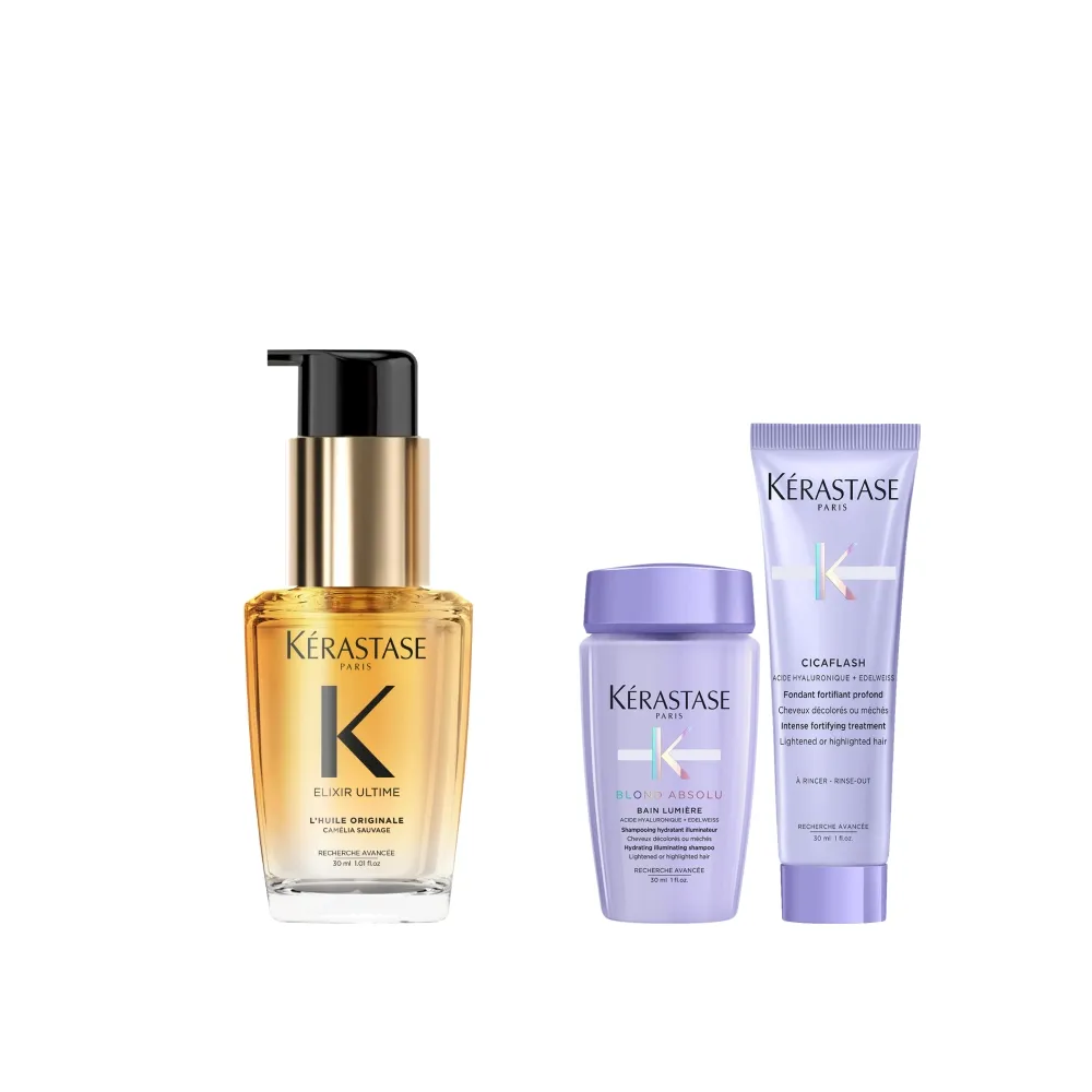 【KERASTASE 巴黎卡詩】金緻柔馭山茶花鎏光露30ml(奢光小金油/極致保濕/長效抗躁/護髮油/髮油)