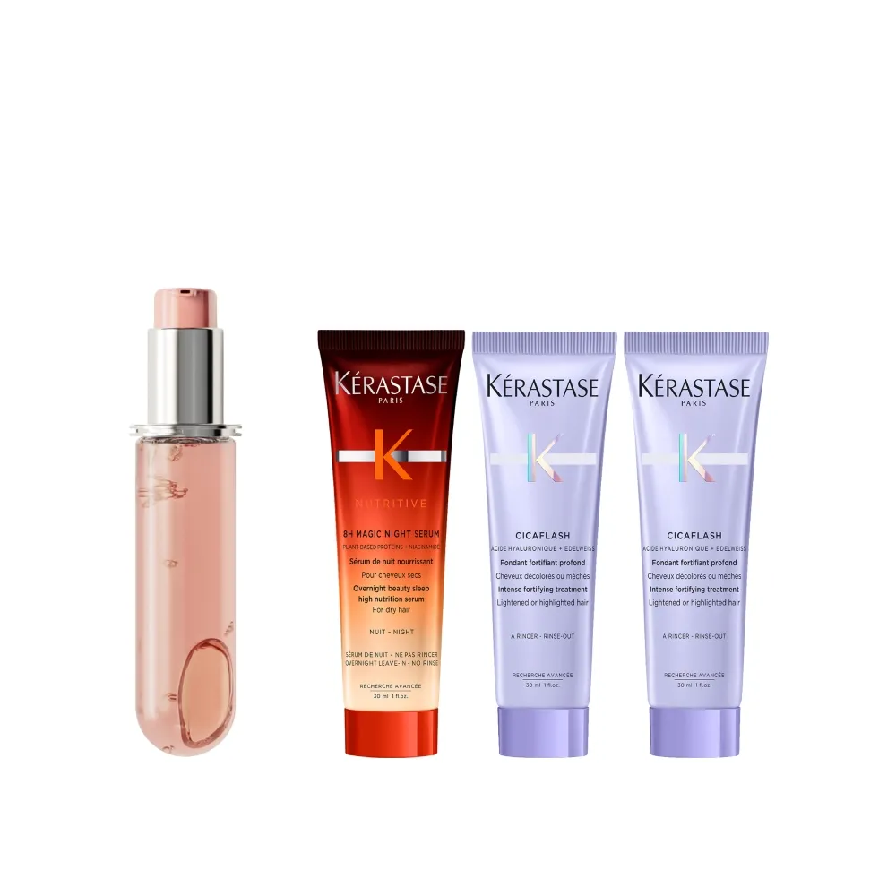 【KERASTASE 巴黎卡詩】恆彩重生水漾光持色露75ml 填裝瓶(護色/持色/髮油/護髮油/護髮)