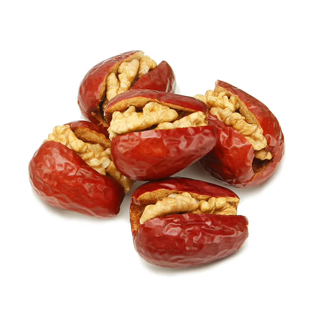 【蔘大王】紅棗夾核桃（200gX2）(一種美味雙重口感 過節送禮「核」你分享 養生零嘴)