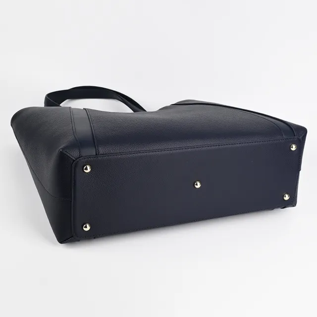 【FURLA 芙拉】Goccia L 展示品手提/肩背托特包(藍)