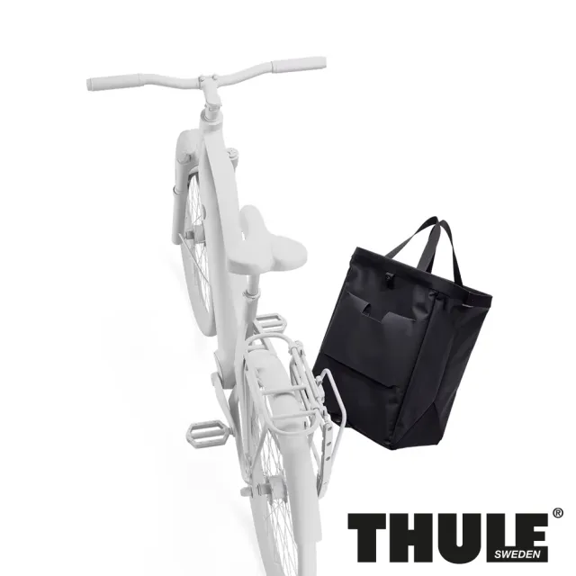 【Thule 都樂】Chasm 自行車用 InLock 25L 貨物置物袋 黑色 (週年慶/露營/旅行/收納)