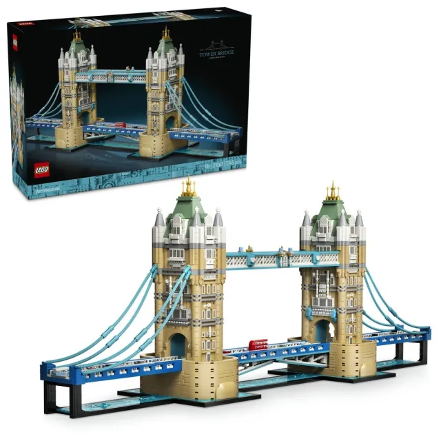 【LEGO 樂高】建築系列 21067 塔橋(英國地標 居家擺設 禮物 玩具)