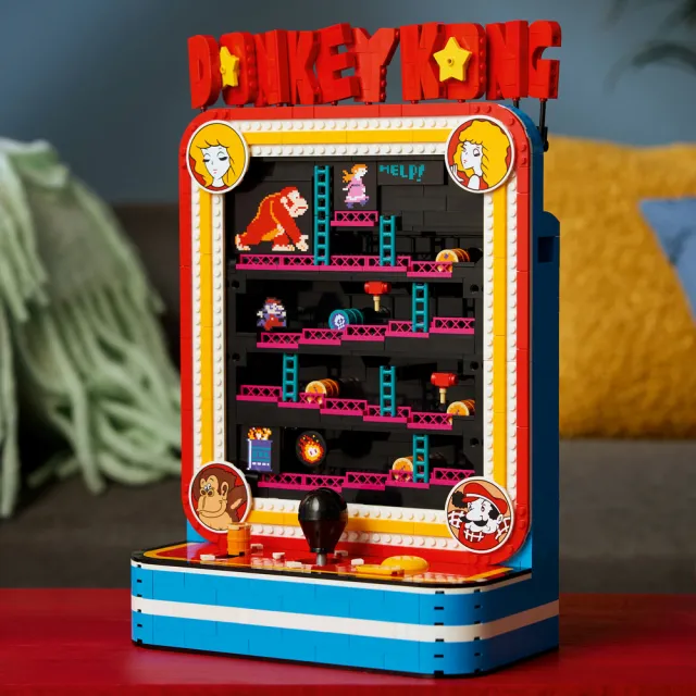 【LEGO 樂高】超級瑪利歐系列 72051 咚奇剛街機遊戲(Donkey Kong 街機遊戲 禮物 玩具)