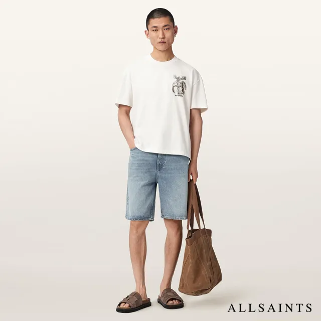 【ALLSAINTS】SERAPH 插畫短袖T恤-白 M034PF(寬鬆版型)