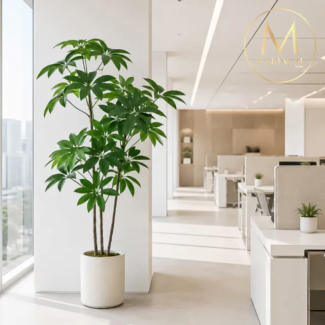 【Floral M】頂級擬真發財樹170cm大型仿真植栽(贈花盆)(仿真樹/免澆水/室內佈置/招財擺設/店面擺設)