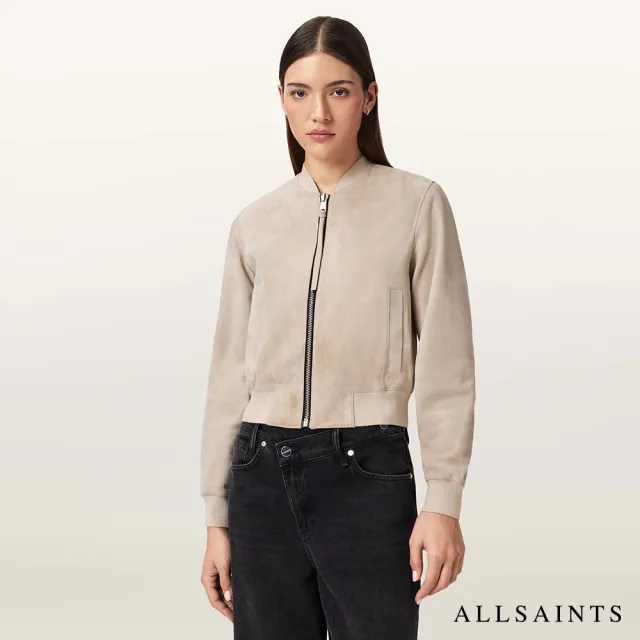 【ALLSAINTS】ORTEN 麂皮羊皮飛行員皮衣外套 W041LD(常規版型)