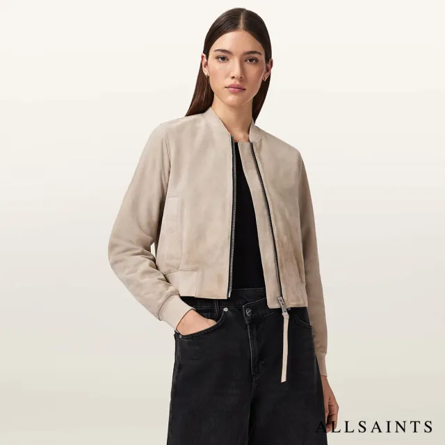 【ALLSAINTS】ORTEN 麂皮羊皮飛行員皮衣外套 W041LD(常規版型)