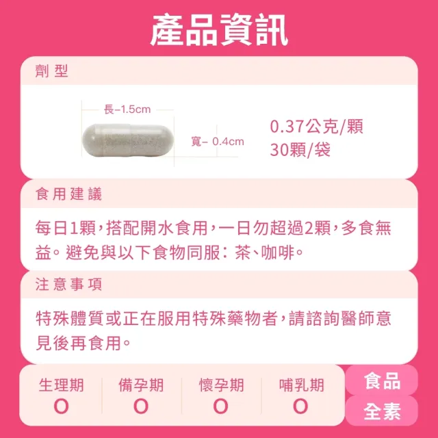 【Cofit】活性葉酸鐵 女性補鐵 高吸收高穩定 溫和不刺激 營養補給(30顆/袋)1入