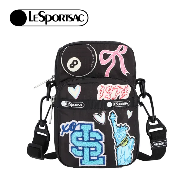 【Lesportsac】Patch Mini Phone Crossbody 輕便隨身手機包 手機袋 隨身小包 送禮 禮物 推薦(美式拼貼風)