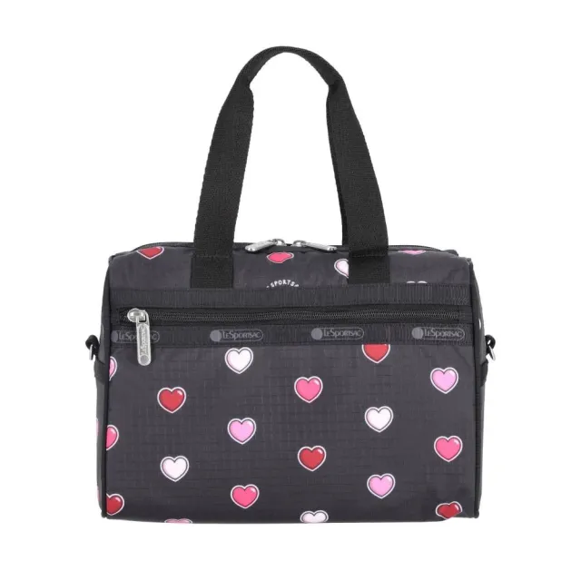 【Lesportsac】Everyday SM Satchel 小型日常手提肩背兩用包 手提袋 送禮 禮物 推薦 女包(愛心貼紙印花)