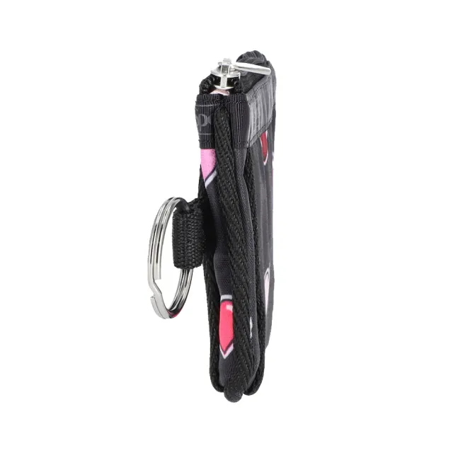 【Lesportsac】Key Card Holder 卡夾 零錢袋 鑰匙包 卡片零錢包 送禮 禮物 推薦 女包(愛心貼紙印花)