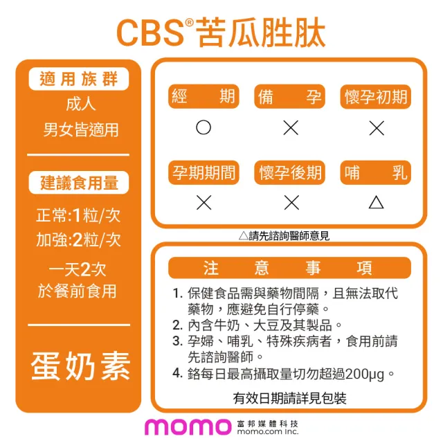 【甘味人生】CBS苦瓜胜月太(60粒x6盒加贈10入乙盒獨家CBS衡穩菌＋美國專利山苦瓜胜月太、保健禮盒)