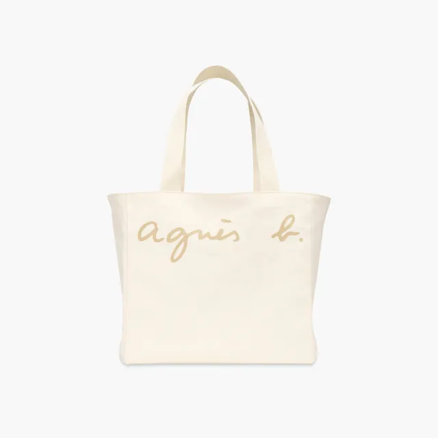 【agnes b.】Voyage 大款 棉質logo肩背托特包 多款任選
