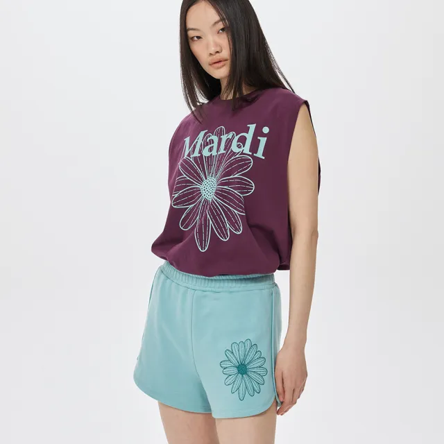 【MARDI MERCREDI】迷你棉質短褲 經典小雛菊 MINI SWEAT SHORTS FLOWER