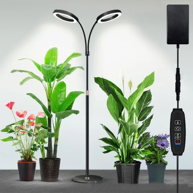 【映星照明】6寸天使環伸縮落地植物燈補光燈 室內全光譜多肉綠植補光燈 植物生長補光燈（白暖光）