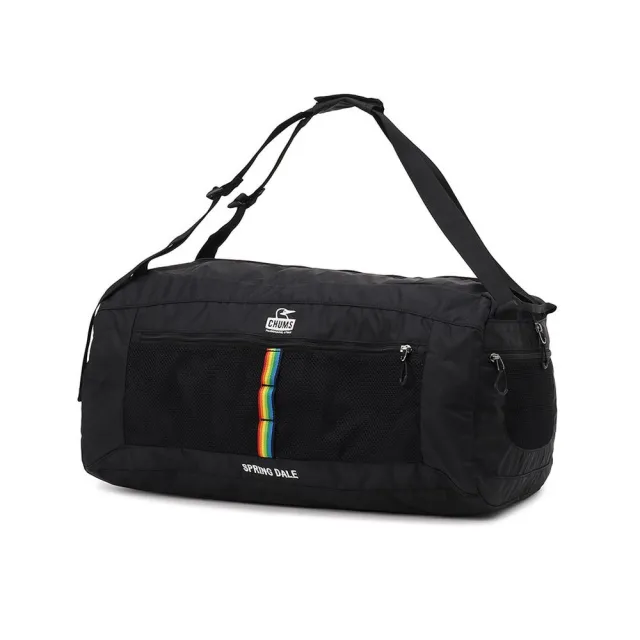 【CHUMS】CHUMS 休閒 Spring Dale Boston Bag 40波士頓包(40L) 黑/彩虹 男女 (CH604016K042)