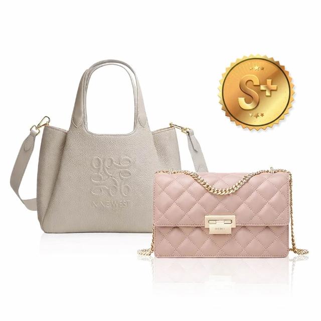 【NINE WEST】S+級福利品 真皮手提托特包 斜背包 手提包 水桶包(NG品)