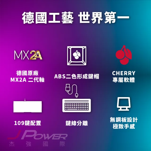 【Cherry】MX3.0S MX2A 白色 靜音紅軸 機械鍵盤(MX2A/無鋼板/遊戲/電競)