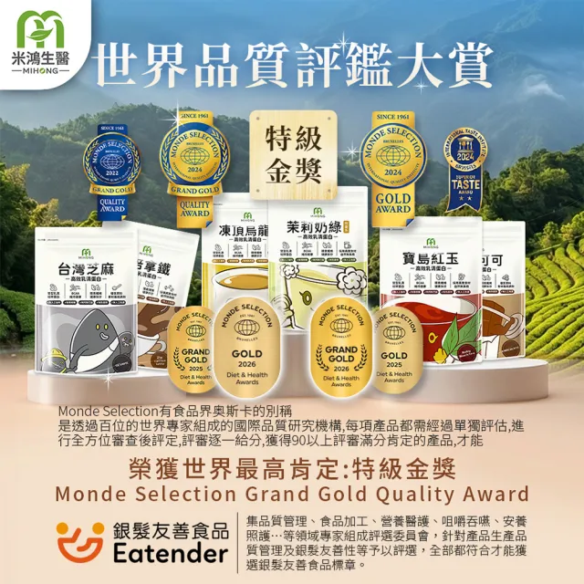 【MIHONG 米鴻生醫】高效乳清蛋白-小姐不熙娣大推10款任選x3包(500克/袋)