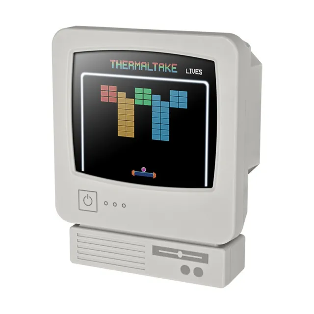 【Thermaltake 曜越】Retro 240 Ultra ARGB Sync一體式水冷散熱器 3.7 ”LCD液晶螢幕 2500 RPM 復古
