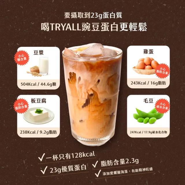 【TRYALL】豌豆植物蛋白 海鹽可可/濃芋厚奶 兩口味任選(1kg/袋)