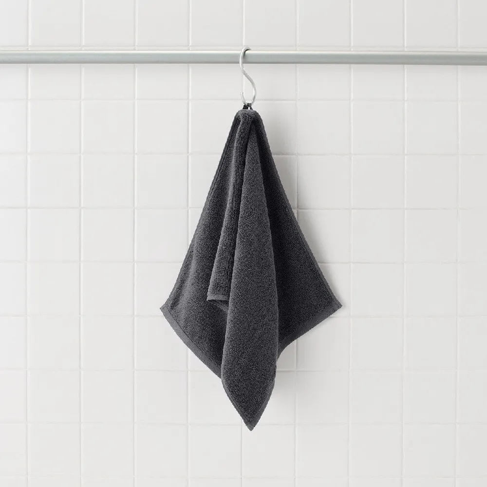 【MUJI 無印良品】棉圈絨雙線織面用巾/可吊掛(灰色/柔白/粉米/深藍/綠色/墨黑)