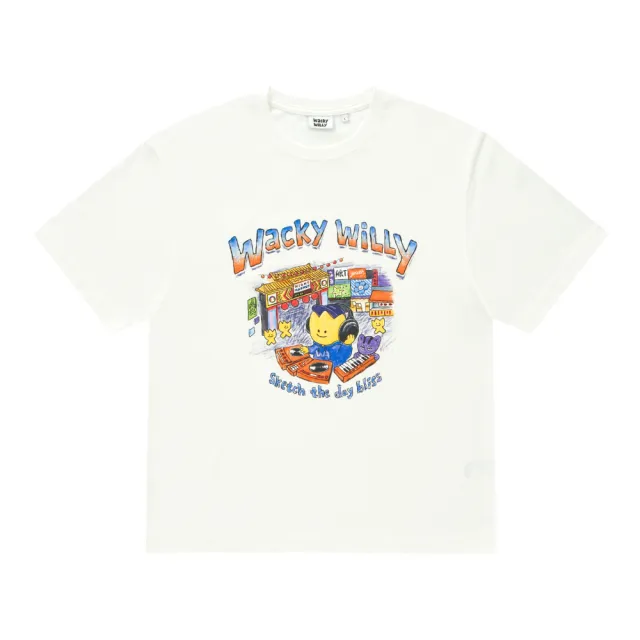 【Wacky WiLLY】台灣限定 KIKY音樂節短袖T恤 白(UNI短袖上衣)