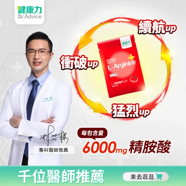 【Dr.Advice 健康力】L-精胺酸PLUS機能性粉末30入/盒(NMN 沖泡 鋅 白藜蘆醇)