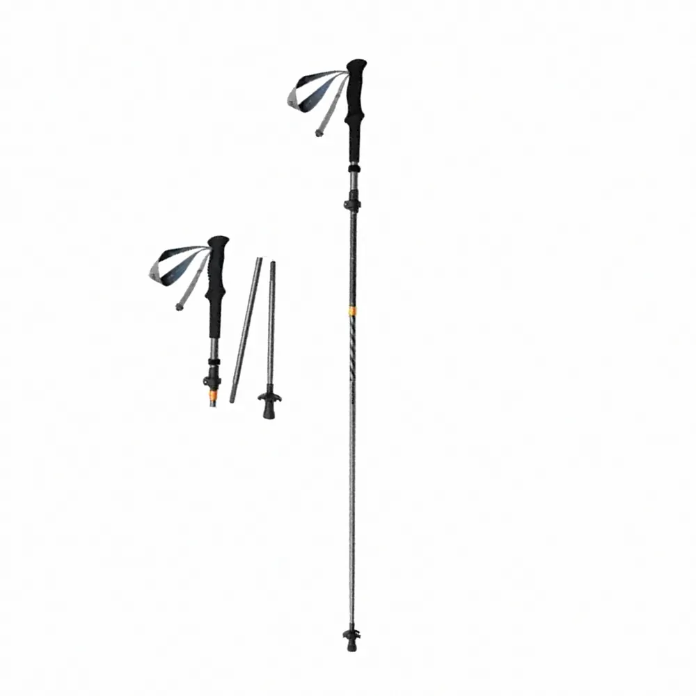【Naturehike】超值2入組 長風UL碳纖維鋁合金五節折疊登山杖 DS012(台灣總代理公司貨)