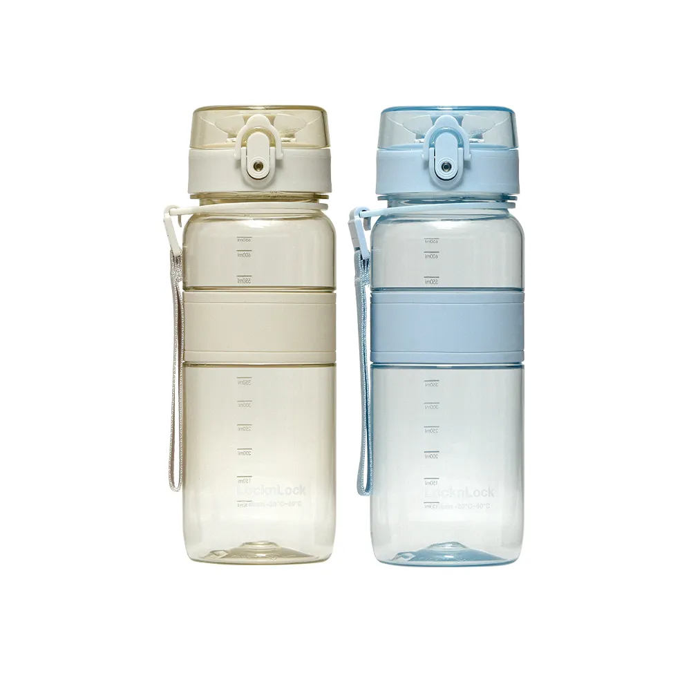 【LocknLock 樂扣樂扣】超值二入組 官方直營 Tritan優質彈蓋提帶水壺 650ml(兩色任選/Tritan材質/運動水壺)
