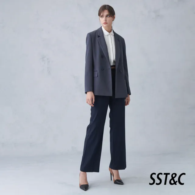 【SST&C】女裝 岩灰翻領外套8162211006(雙11精選)