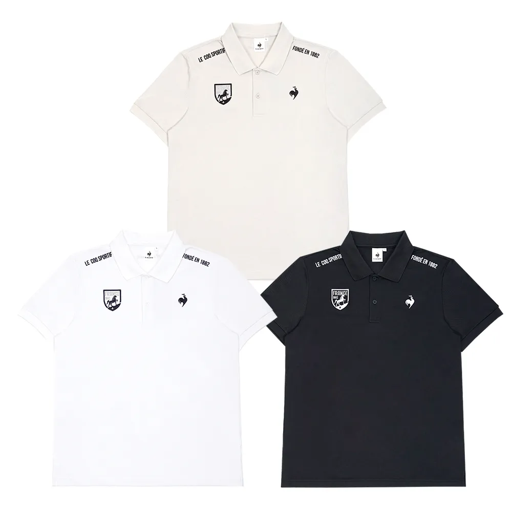 【LE COQ SPORTIF 公雞】冰涼紗短袖POLO衫 男款 3色 LWY21044