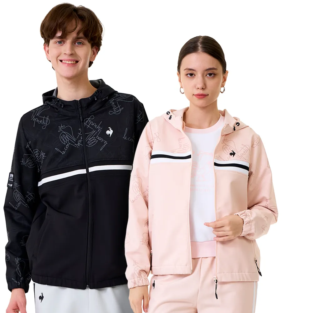 【LE COQ SPORTIF 公雞】防潑水防風連帽外套 男女款 3色 LWW61661_LWW62661
