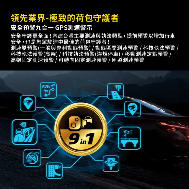 【MIO】MiVue 970WD 前4K後2K行車記錄器(送64G卡)行車紀錄器