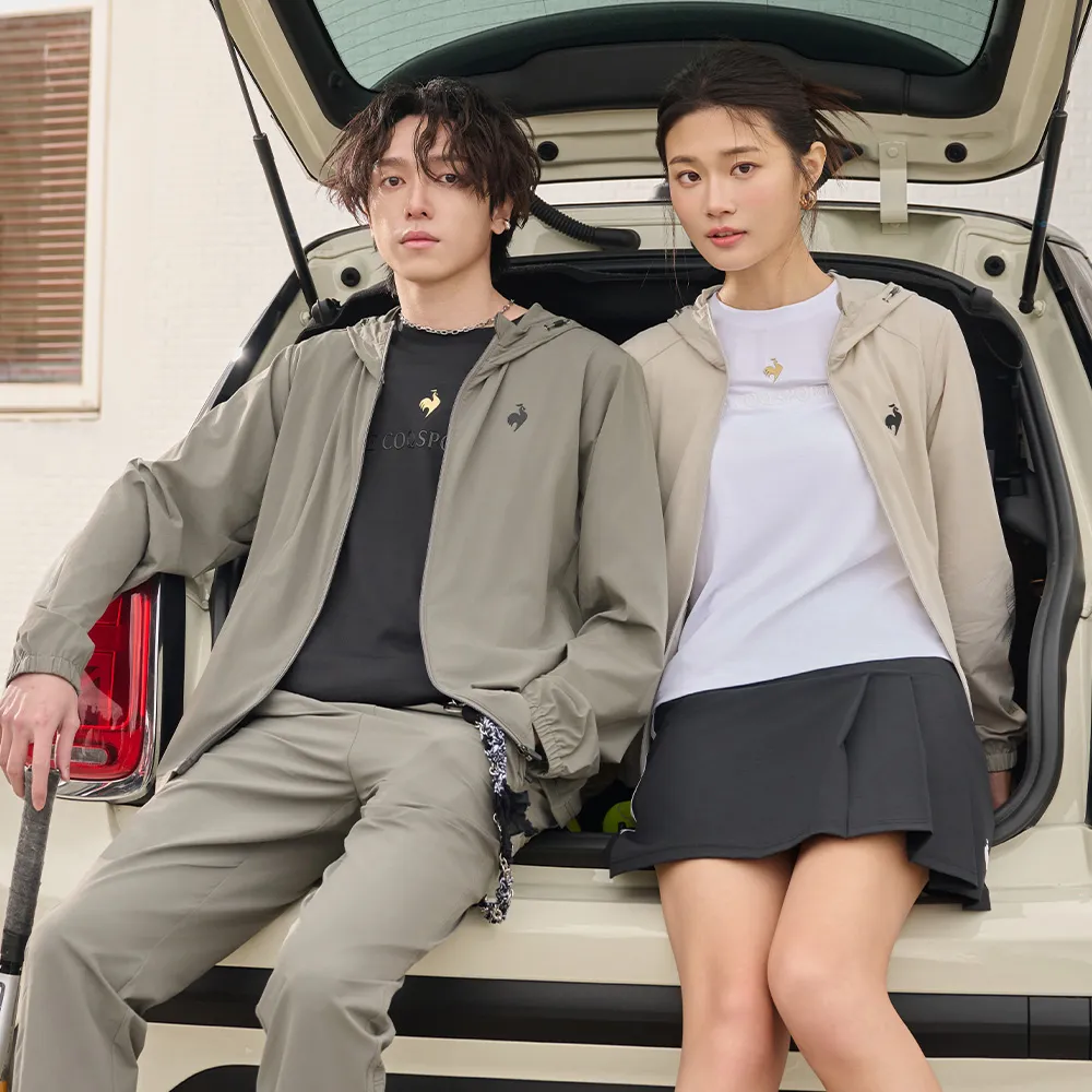【LE COQ SPORTIF 公雞】抗UV防風外套 男女款-3色-LWV61664_LWV62664