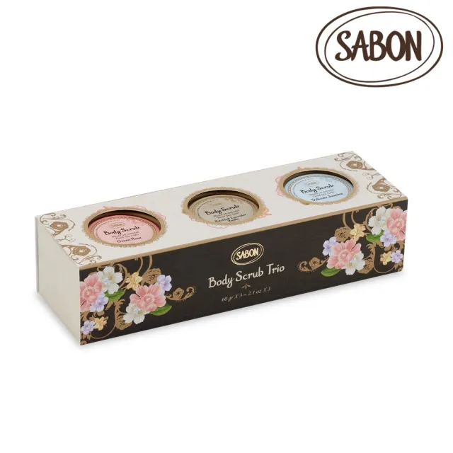 【SABON】官方直營 迷你身體磨砂膏禮盒(身體磨砂膏60gx3)