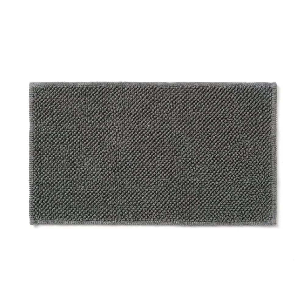 【MUJI 無印良品】棉鬆絨浴室地墊/S(柔白/淺灰/墨灰)