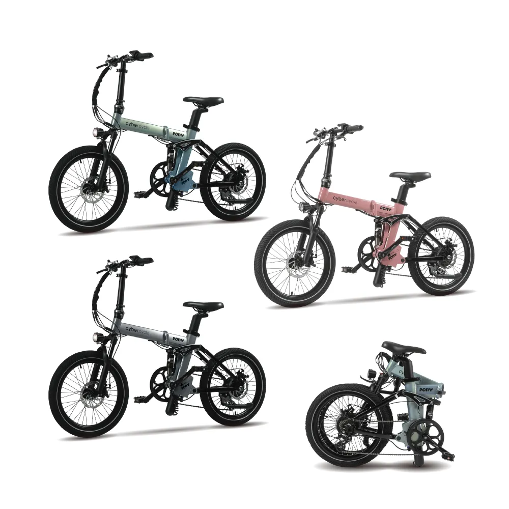 【CyberCycle】Pony 小馬 - 雙避震四連桿 折疊電輔車(48V電控系統/電輔小折/電動輔助自行車)