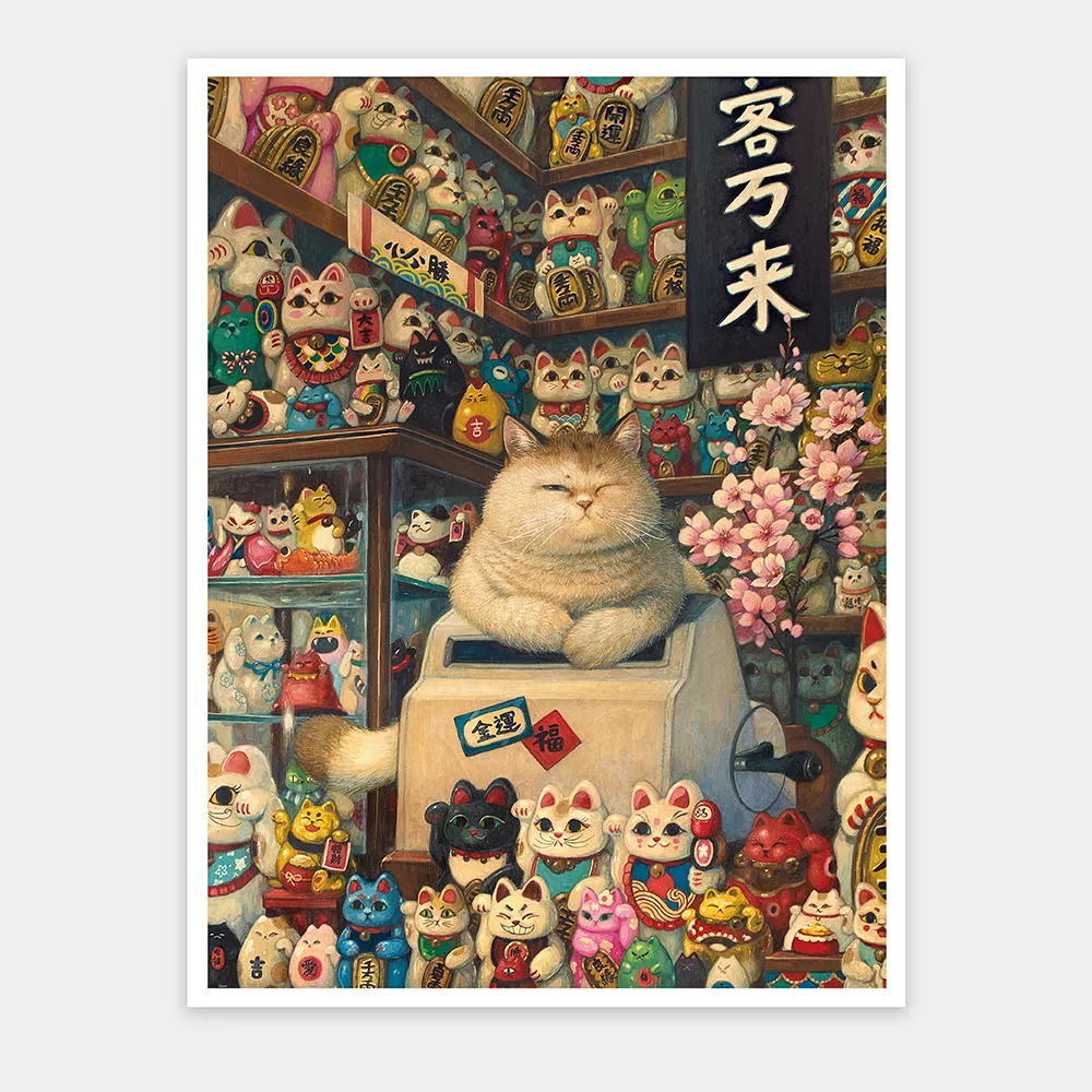 【Pintoo】拼圖4800片 - Phoenix Chan - 招財貓本舖(交換禮物/聖誕禮物)