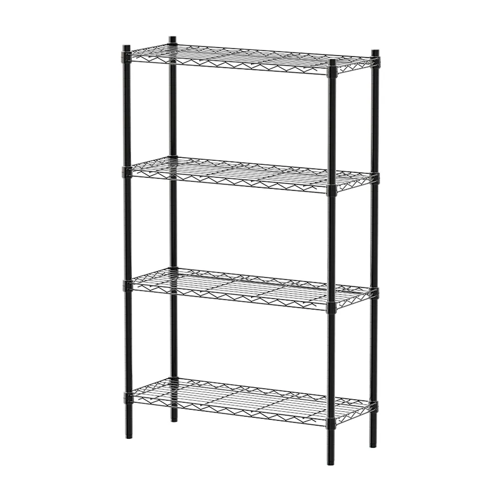 【dayneeds 日需百備】輕型 76x30x120公分 烤漆四層架(鐵力士架/收納層架/鞋架/展示架/層架/鐵架)