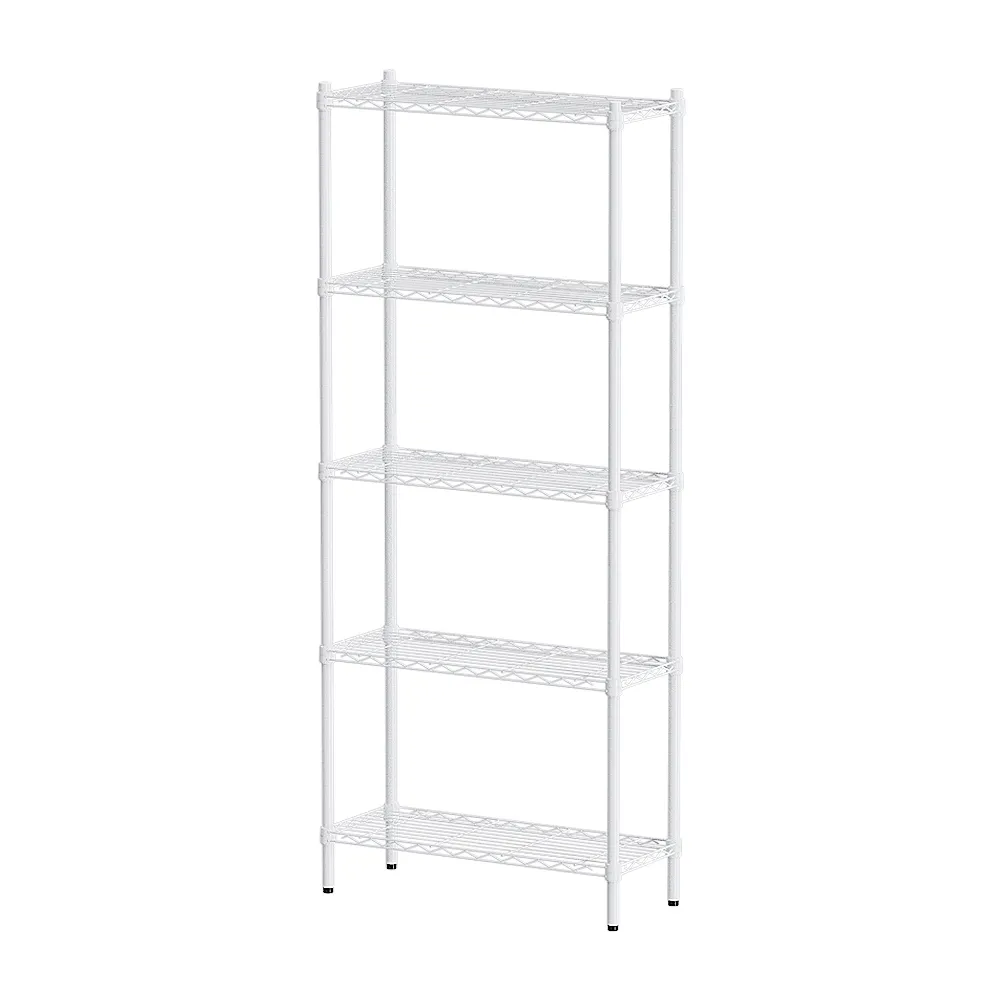【dayneeds 日需百備】輕型 76x30x180公分烤漆五層架(鐵力士架/收納層架/鞋架/展示架/層架/鐵架)