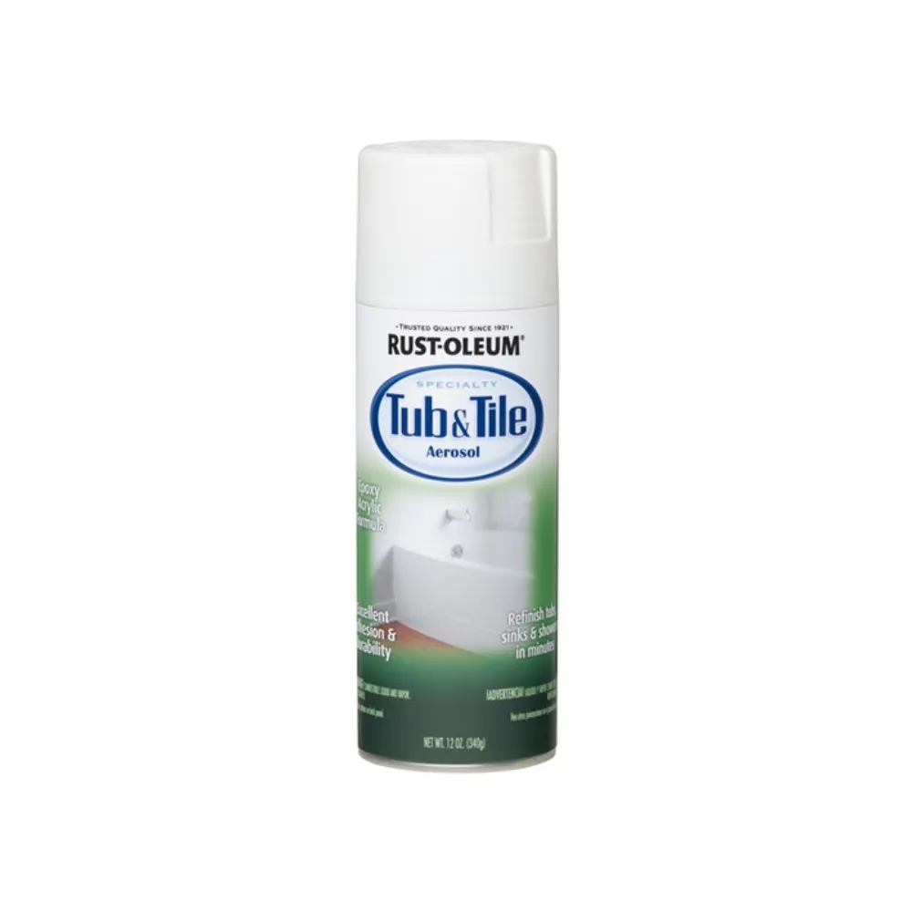 【特力屋】RUST-OLEUM 樂立恩 Tub Tile浴缸磁磚美化噴劑 陶瓷白 340g