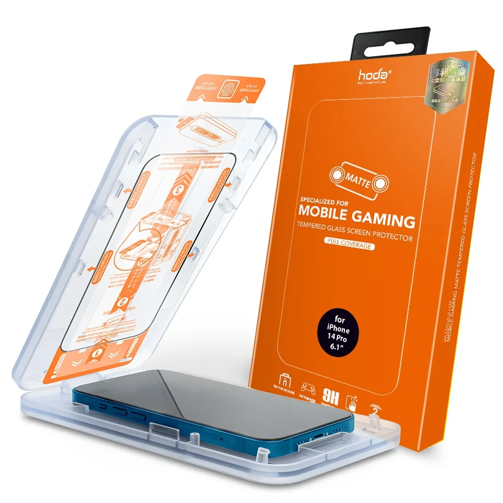 【hoda】iPhone 17e/16e & 14/14 Plus/14 Pro/14 Pro Max & 13/13 Pro 電競霧面玻璃保護貼