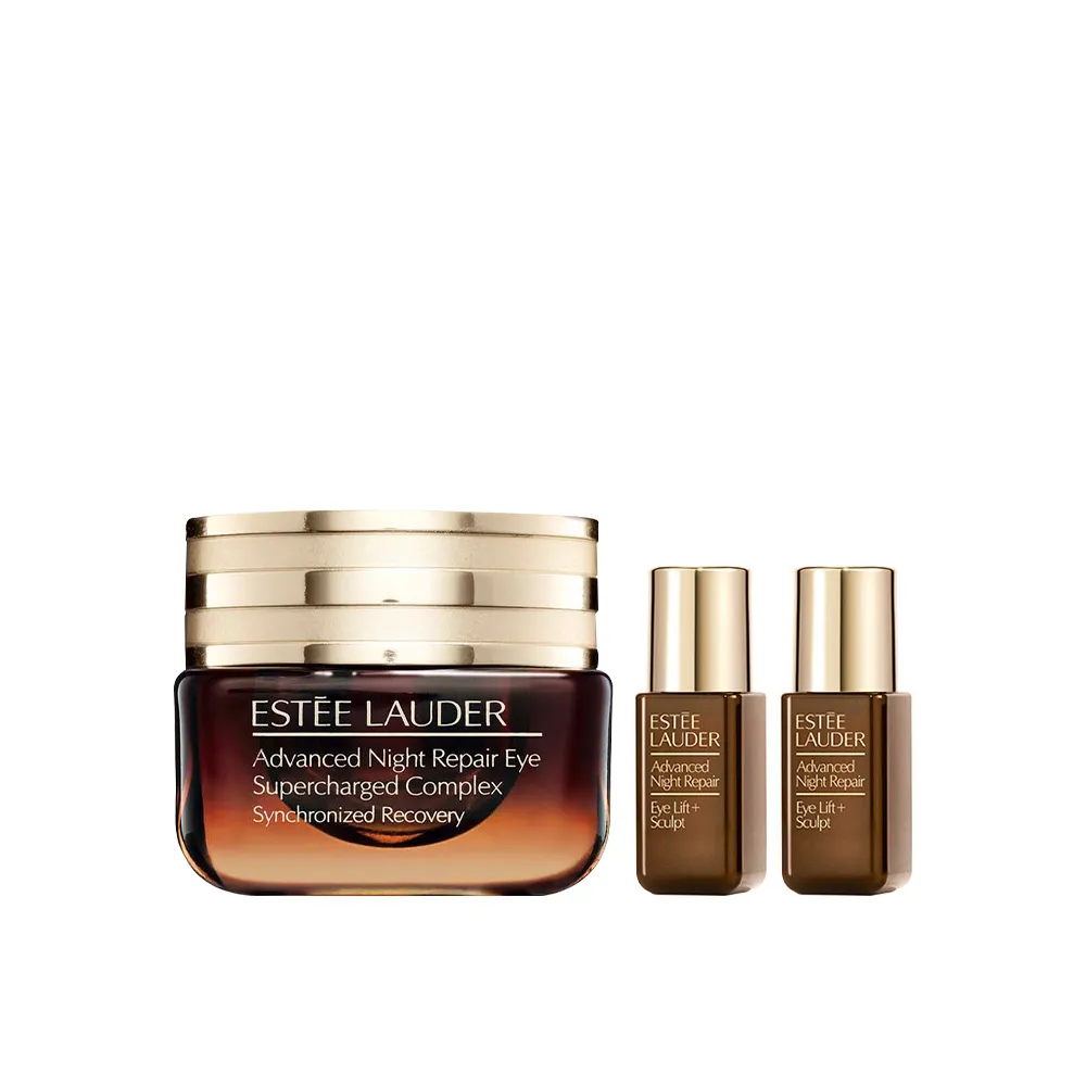 【Estee Lauder 雅詩蘭黛】小棕眼家族組 (特潤全能修護亮眼霜15ml贈小棕眼萃5mlx2)