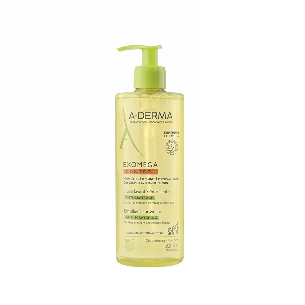 【A-DERMA 艾芙美】官方直營 新葉益護佳沐浴露500ml(舒緩乾癢/嬰幼兒敏弱肌適用/泡澡沐浴油)