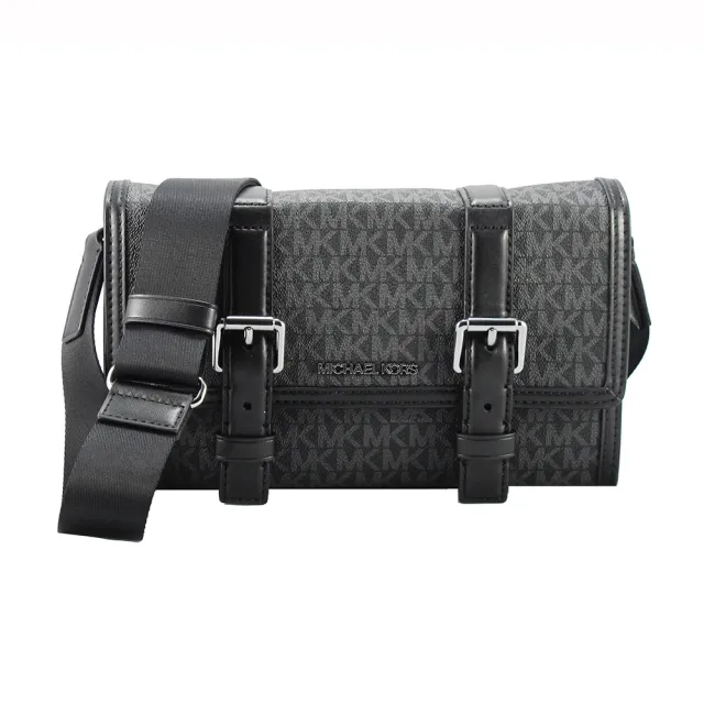 【Michael Kors】COOPER行李箱造型雙扣上掀斜背包37F5LCOM1O(黑)