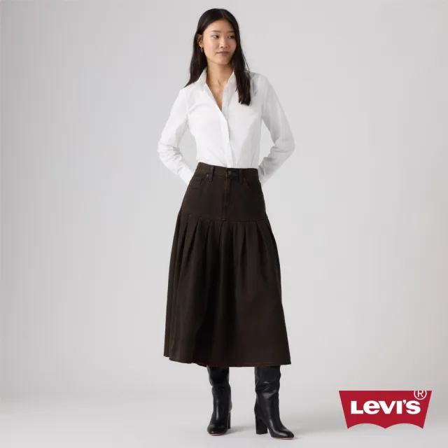 【LEVIS】軛式高腰百褶裙 人氣新品 0089T-0001